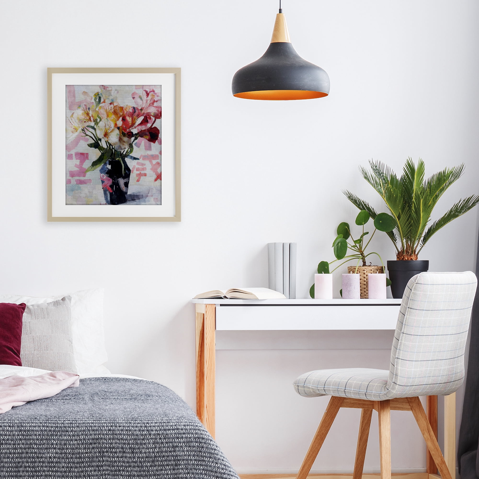 Stupell Industries Zen Blooms Bouquet Birch Framed Print Under Glass, design by Svetlana Aleynikova