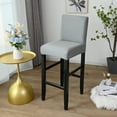 thumbnail image 4 of Skksst Stretch Bar Stool Slipcover Pub Counter Spandex Short Back Chair Seat Protector, 4pcs, 4 of 7