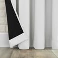 thumbnail image 5 of Sun Zero Bergen Theater Grade Extreme 100% Blackout Rod Pocket Curtain Panel, 40"X84", White, 5 of 9