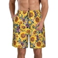 thumbnail image 1 of Fotbe Sunflowers Vintage Trajes de Baño Estampados para Hombre, Shorts de Verano de Secado Rápido, Ropa de Playa, Bañadores-Medium, 1 of 6
