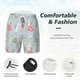thumbnail image 3 of Balery Bunny cartoon with easter Bañador para hombre, shorts de playa de secado rápido con entrepierna y forro de compresión-Large, 3 of 6