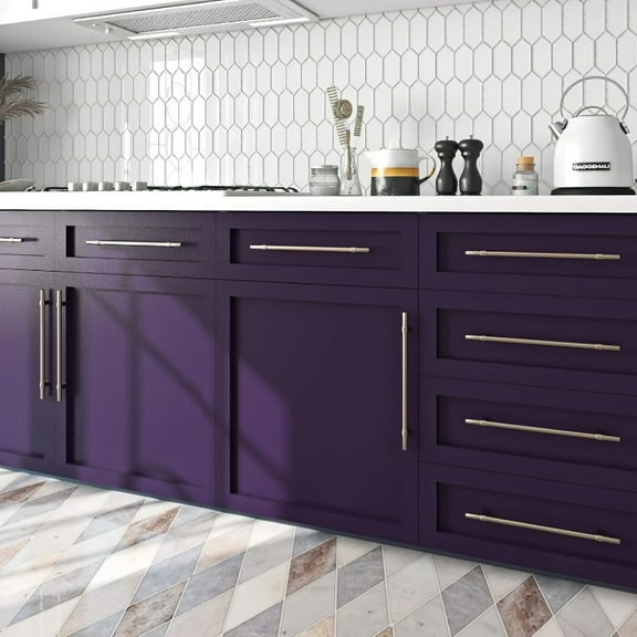 Dark Purple Solid Vinyl Wallpaper - 19.7x118.11 Inch Waterproof Self-Adhesive for Bedroom Walls, Contemporary Minimalist Decor