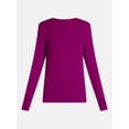 thumbnail image 6 of Scenario Women's and Women's Plus Rib Tee with Long Sleeves, Sizes XS-4X, 6 of 6