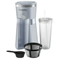 Gourmia Iced Coffee Maker with 25 fl oz. Reusable Tumbler, Blue