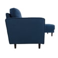 thumbnail image 3 of Lifestyle Solutions Jareth Sofa Chaise Sectional in Navy Woven Fabric, 3 of 5
