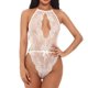 thumbnail image 3 of Camisón de encaje de mujer Sexy Body Lencería Ropa interior Ropa de dormir, Blanco, M Sweethay XX000075-12, 3 of 7