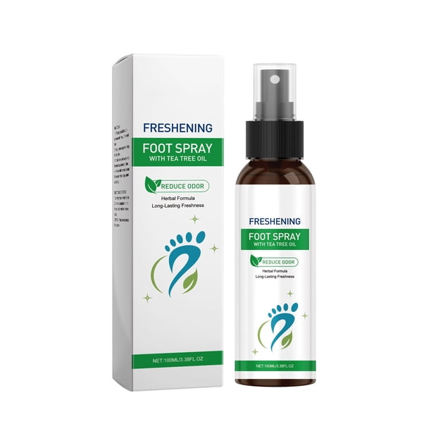 Refrescante de pies con aceite de árbol de té para refrescar pies y zapatos (100 ml)