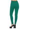 thumbnail image 4 of Kuda Moda Women's High Waist Warm Thermal Fleece Lined Full Length Leggings with Flattering Front Seam, 4 of 8