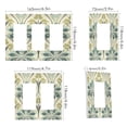 thumbnail image 2 of Yayeee Rocker Switch Wall Plate 1-Gang 4.6"x2.9" Home Decorative Outlet Cover, Beige Floral Pattern, 2 of 6