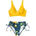 thumbnail image 2 of Maillot de Bain Bikini pour Femme à Croisement avant, Lacé, Deux Pièces, 2 of 5