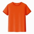 thumbnail image 2 of TOWED22 Toddler Boy Tees 2T-6T Short Sleeve Crew Neck Cotton T-Shirts Cute Cartoon Print Summer Tops(Orange,4-5 Y), 2 of 8
