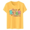 thumbnail image 4 of Casual Letter Print Crew Neck Short Sleeve T Shirt Multiple Colors Light Shirts for Women Womens Graphic Long Sleeve T Shirts Neck Women Womens Tee Shirts Short Sleeve Work Out Shirts Women Athletic, 4 of 4