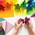 thumbnail image 4 of Unique Bargains 30 Sheets Origami Paper Double-Sided Square Mixed Color Fold Paper for Beginner Arts Crafts Project,5.9 x 5.9", 4 of 6