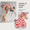 thumbnail image 5 of Canada Maple Leaf Pattern Sleep Cap Satin Bonnet Sleeping Hat Soft Elastic Night Hair Cover For Women, 5 of 8