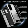thumbnail image 6 of Dteck for Samsung Galaxy A13 5G Case with Slide Camera Lens Cover, Military Grade Drop Protection Magnetic Ring Holder Kickstand Protective Phone Case,Silver, 6 of 9