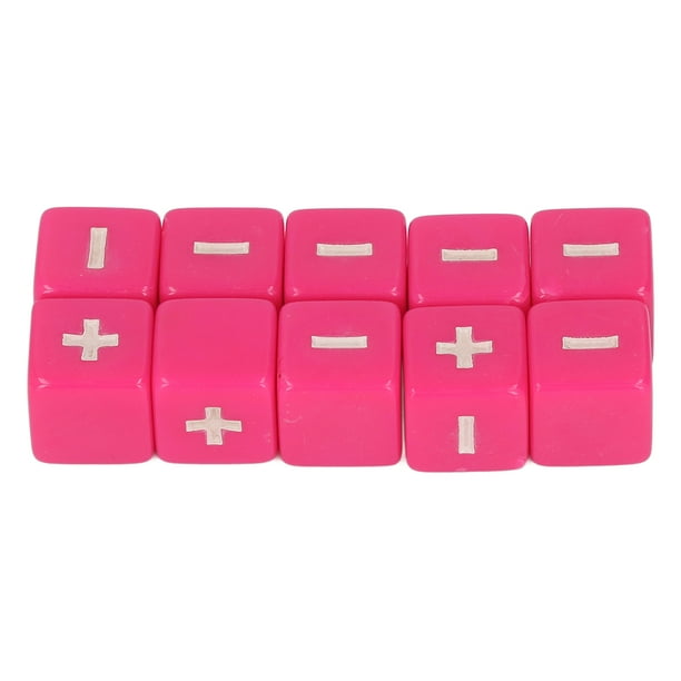 Dados De Cálculo Matemático, Símbolos Grabados De Plástico, Juego De Dados Matemáticos De 20 Piezas Para Educación Infantil ANGGREK Otros