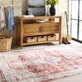 thumbnail image 2 of SAFAVIEH Martha Stewart Seth Medallion Machine Washable Area Rug, Rust/Gold, 6' x 6' Square, 2 of 11