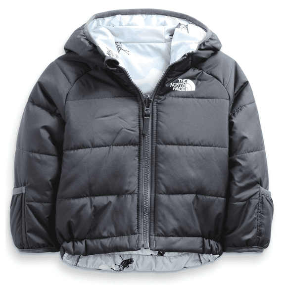 THE NORTH FACE Baby Reversible Perrito Hooded Jacket, Vanadis Grey, 18-24 Months