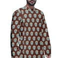 thumbnail image 3 of Atasi Kurta Longue Imprimée Designer d'Été avec Ensemble de Pyjama Blanc pour Hommes, 3 of 3