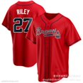 thumbnail image 1 of Warriors 27Riley/13Acuna Jr./8Rosario Red Baseball Jersey, 1 of 3