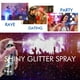 thumbnail image 5 of Body Glitter Spray Ragkun, plata de larga duración, 62 ml, para cabello, 5 of 8