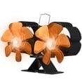 thumbnail image 1 of Dual Head 6 Blade Heat Powered Stove Fan with Carrying, 1 of 8