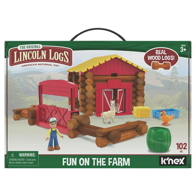 Lincoln Logs - 102Pc Fun On The Farm