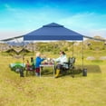 10x17.6 Ft Pop Up Canopy with Adjustable Dual Awnings, 2 Tier Outdoor