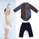 thumbnail image 5 of Conjunto de pantalón de manga larga para bebés conjuntos de ropa cómoda para niños color gris amigable con la piel para cumpleaños para uso diario LHCER Otros, 5 of 8