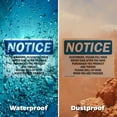 thumbnail image 4 of (2 Pack) Customers Please Fill Your Water Tank After OSHA Notice Sign, 4 of 6