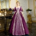 thumbnail image 2 of Robes Style Gothique pour Femmes Grande Taille Mode Robe Midi de Soirée avec Croset Manches Longues Évasées Design en Ligne, 2 of 5