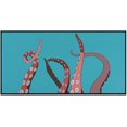 Red Octopus Tentacles Kitchen Rugs Green Floor Mats Washable NonSlip