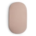 thumbnail image 2 of Mushie Extra Soft Cotton Muslin Bassinet Sheet - Blush, 2 of 4