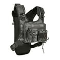 thumbnail image 5 of QccHieUs Chest Rig Bag Adjustable Shoulder Straps Chest Pack for Travel Riding Skiing Grey, 5 of 9