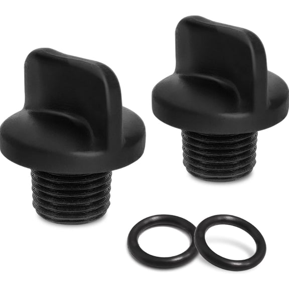 1 Set Pool Pump Drain Plug with Seal Rings Replacement Plastic Texture for Pump