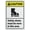 Warning Sign 4, variant on Caution Safety Shoes Must Be Worn In Area Retro Metal Tin Sign 8"x12" - Funny Wall Decor for Shop Yard Man Cave Garage Outdoor, Decorative Poster Plate