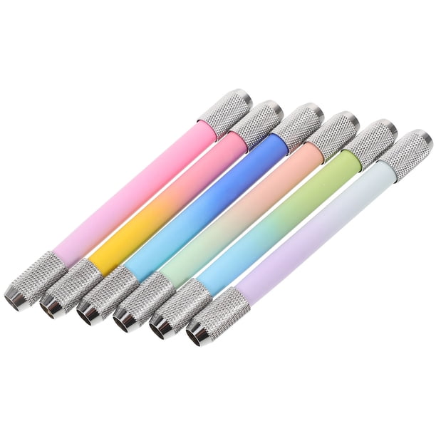 ADDHAT 6Ud Lápices Extensible De Metal Compacto Y Portátil Para Material De Oficina