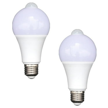 EIMELI Motion Sensor Light Bulbs, 15W Motion Activated Dusk to Dawn Security Light Bulb Outdoor/Indoor for Front Door Porch Garage Basement Hallway Closet(2 Pack)