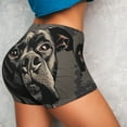 thumbnail image 4 of Fuzoiu Vintage Dog Illustration Print Women's Workout Shorts,Workout Biker Shorts Women,Exercise Fitness Shorts,Scrunch Short, Athletic Shorts for Gym Yoga Running Sport Active-Medium, 4 of 8