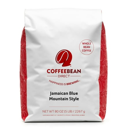 Coffee Bean Direct Whole Bean Coffee, Jamaican Blue Mountain Style, 80 Oz