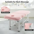 thumbnail image 5 of 73" Professional Massage Bed, Holaki Stationary Physical Therapy Treatment Table Salon Bed with High-Density Sponge Mattress, Spa Facial Bed with Adjustable Backrest, Removable Headrest Salon Bed, 5 of 9