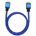 thumbnail image 1 of Elink CV-3267 HDMI 2.0 4K 12 Feet Braided Cable With Metal Head Blue, 1 of 2