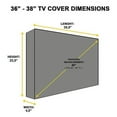 thumbnail image 3 of Khomo Gear 36'' x 38" Black Patio TV Cover, Weatherproof, 3 of 4