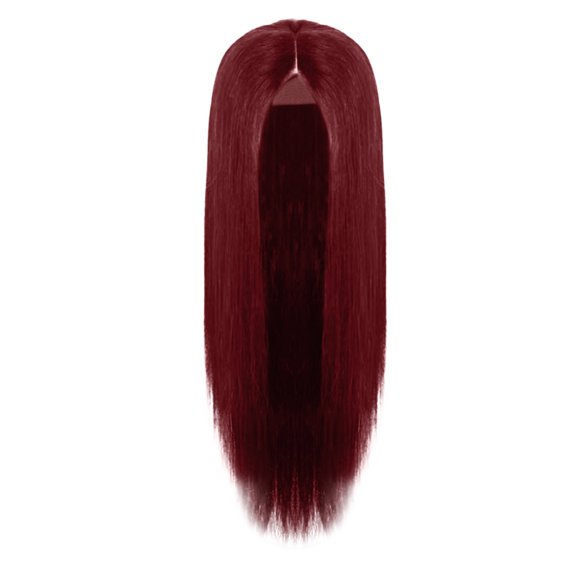 LHWEN Front Lace Fashion Middle Point Long Straight Hair Ladies Chemical Fiber Wig Beauty Salon Straight Hair Fun Lace Wavy Curls Braided Hair Synthetic Hair bohon Perfect for Party Everyday