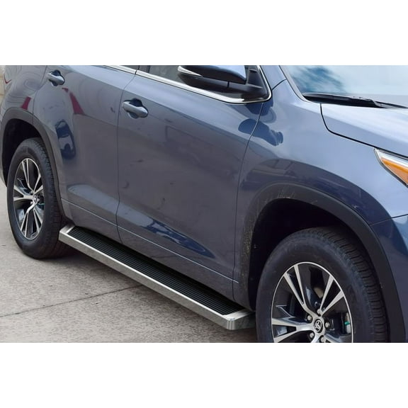 APS Polished Aluminum IRunning Boards Compatible with 2014-2018 Toyota Highlander