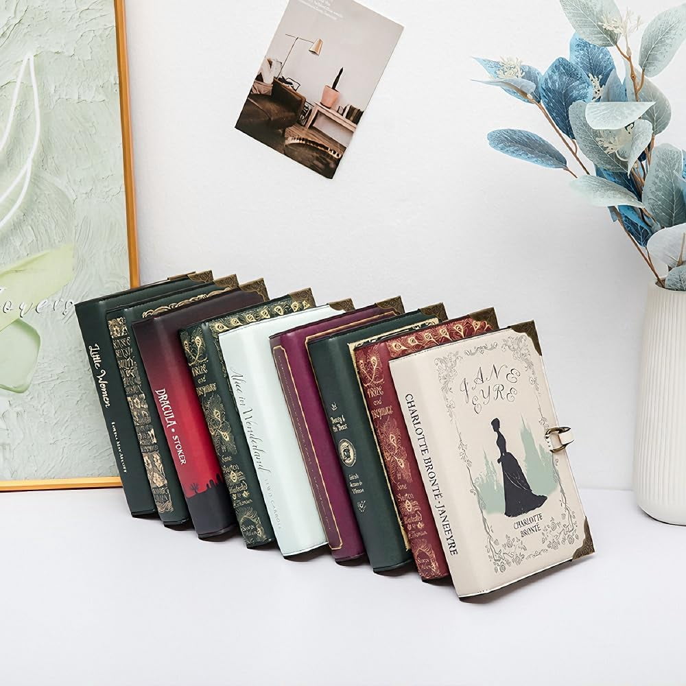 A6 Binder 6 Ring Vegan Leather Refillable Writing Organizer Journal Notebook Gift for Book Lovers