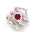 thumbnail image 7 of 3-in-1 Alloy Inlaid Rhinestone Female Popular Exquisite Fashion Rings Jewelry, Valentine's Day Gift for Girlfriend, 7 of 7