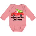 thumbnail image 3 of Inktastic I'll Be Home for Christmas Truck with Tree Boys or Girls Long Sleeve Baby Bodysuit, 3 of 5