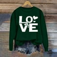 thumbnail image 5 of Ounisa Womens Valentines Sweatshirt Love Heart Graphic Print Pullover Casual Long Sleeve Valentine's Blouse Top, 5 of 5