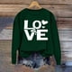 thumbnail image 5 of Ounisa Womens Valentines Sweatshirt Love Heart Graphic Print Pullover Casual Long Sleeve Valentine's Blouse Top, 5 of 5